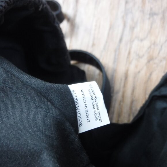 Word Market Made of 100% Paper Black Crossbody Bag - Picture 8 of 8